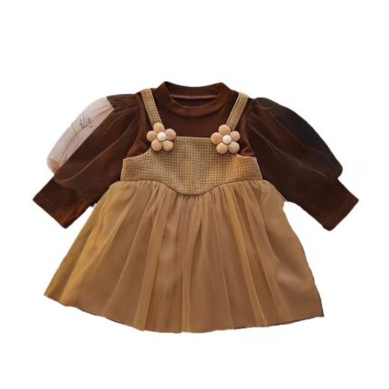 Toffee Blossom Frock